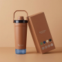 600ml 304 Stainless Steel Shaker Bottle with Tea Infuser OEM