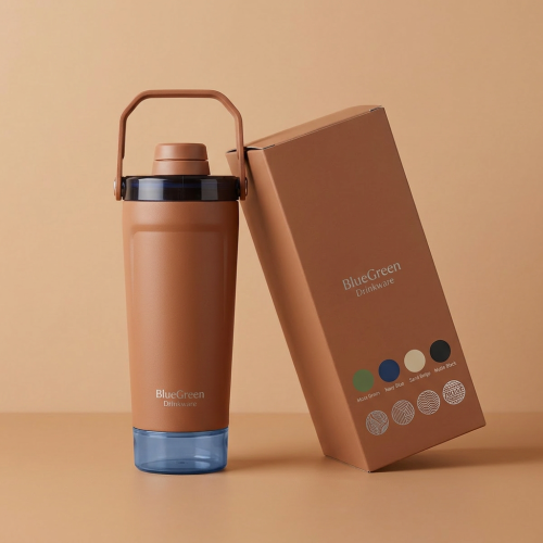 600ml 304 Stainless Steel Shaker Bottle with Tea Infuser OEM