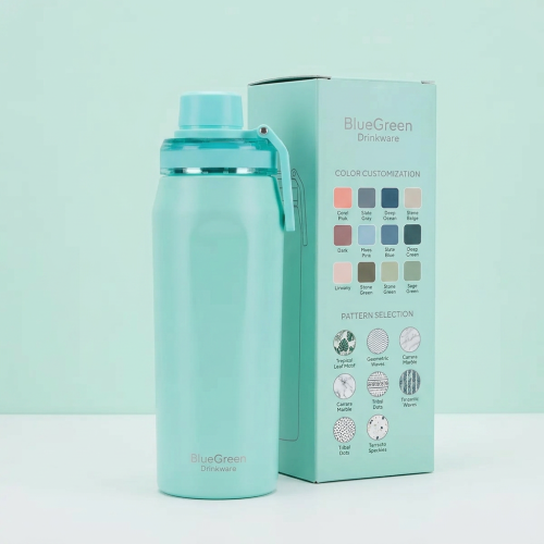 650ml Contoured Stainless Steel Vacuum Water Bottle