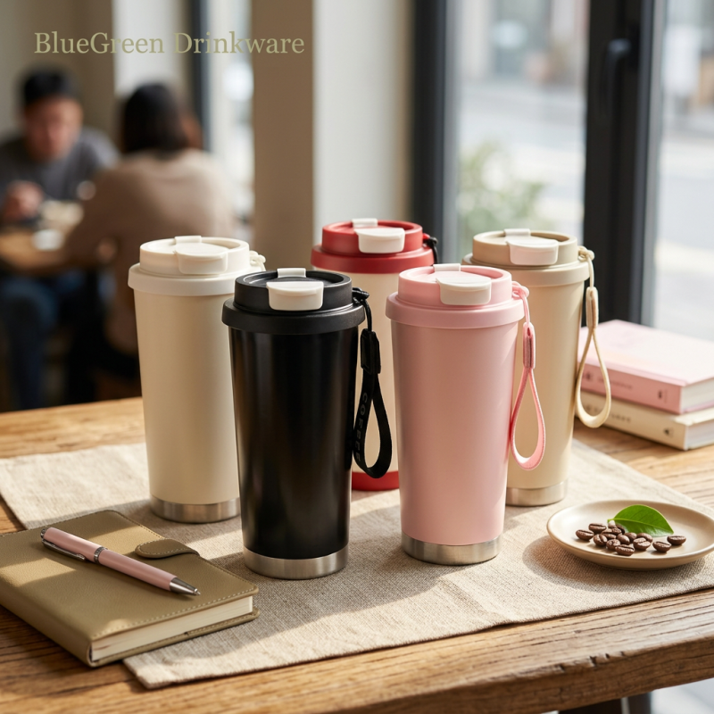 500ml Dual-Spout 304 Stainless Steel Water Bottle OEM