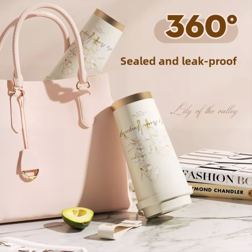 500ml Dual-Spout 304 Stainless Steel Water Bottle OEM