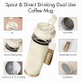 500ml Dual-Spout 304 Stainless Steel Water Bottle OEM