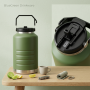2000ml Stainless Steel Carry Handle Outdoor Flask OEM