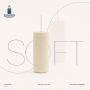 500ml Compact Stainless Steel Straw Tumbler | Bluegreen