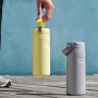 500ml 304 Stainless Steel Leakproof Water Bottle With Carry Handle And Spout Lid