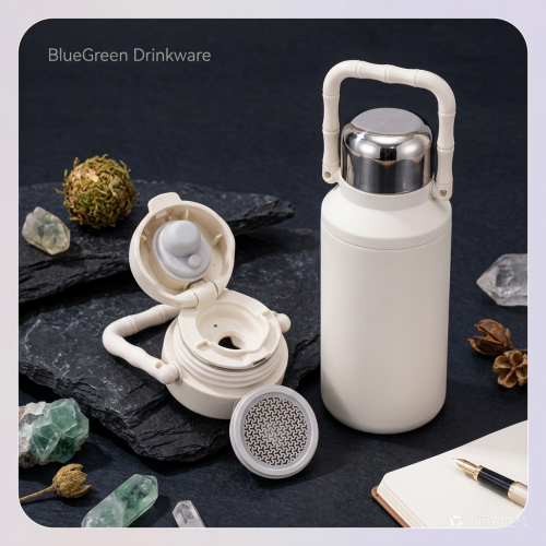 1000ml 316L Stainless Steel Vacuum Jug with Bamboo Handle
