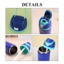 24oz Stainless Steel Bottle with Pop-Up Lid & Hidden Handle