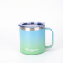 14oz Stainless Steel Coffee Mug with Hollow Handle and Lid