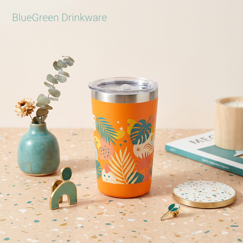 360ml Insulated Stainless Steel Cup with Slider Lid OEM