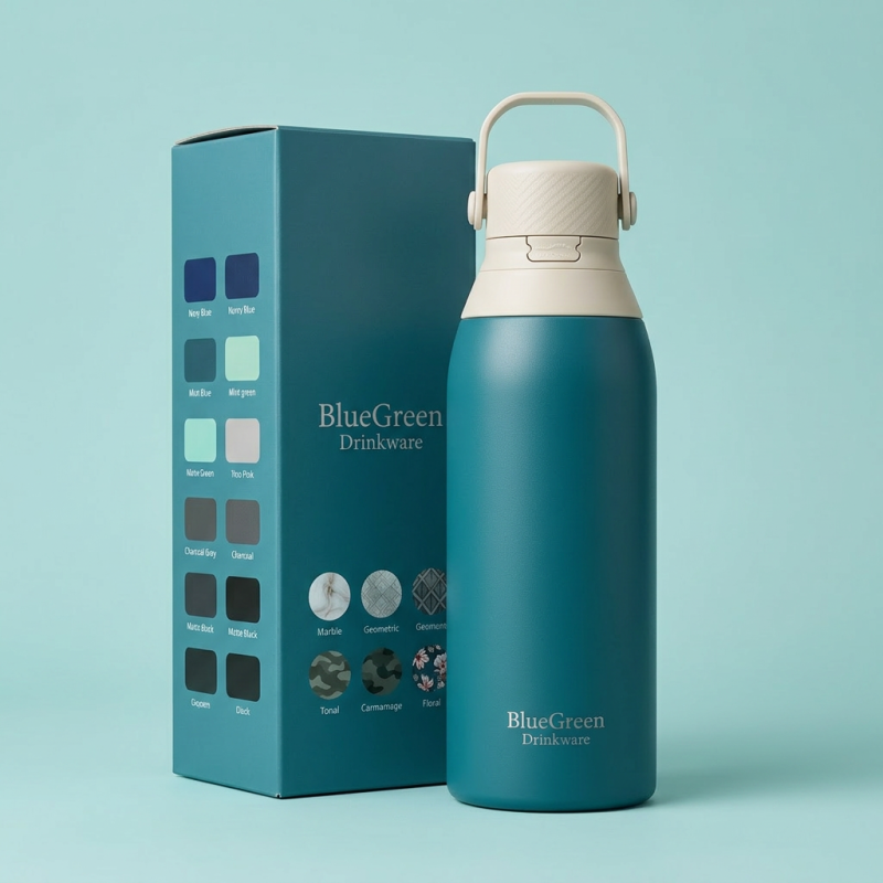 500ml Handle Bounce Lid Leakproof Stainless Steel Sports Flask OEM