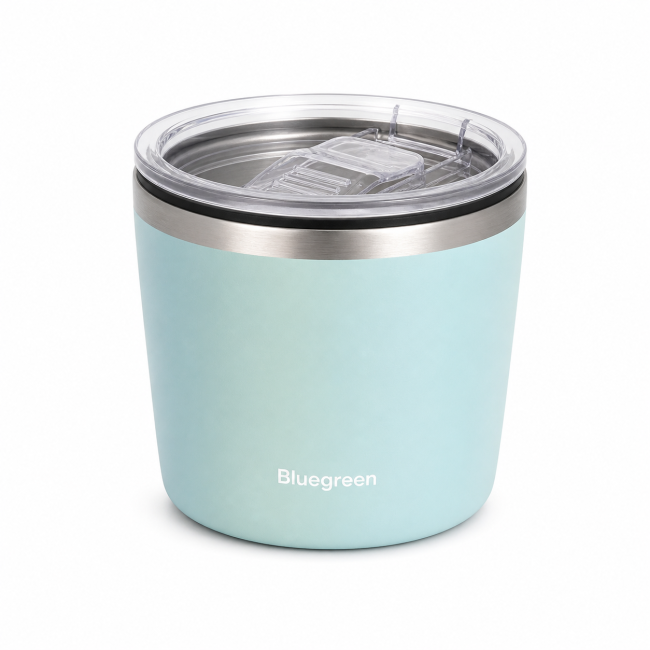 240ml/8oz Custom Leakproof Stainless Steel Cup | Bluegreen 240ml/8oz Custom Leakproof Stainless Steel Cup | Bluegreen