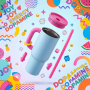 40oz Insulated Tumbler with Handle and Straw Lid