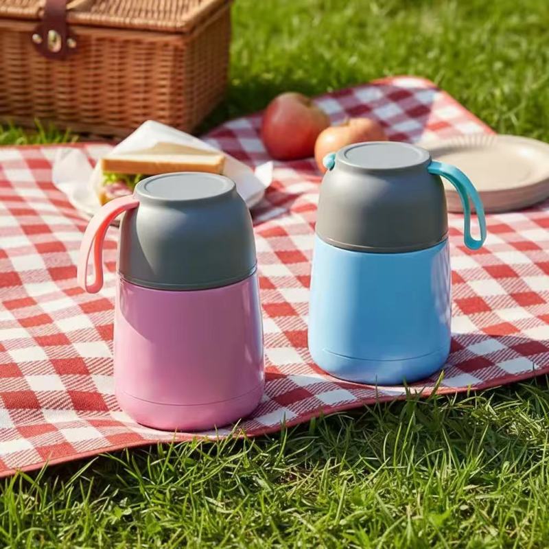 450ml Thermal Food Jar with Carry Strap & Spoon | OEM