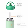 20oz/600ml Multi Lid Stainless Steel Vacuum Flask OEM
