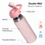 720ml Stainless Steel Sports Bottle with Multi Lids OEM