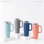 30oz/900ml Stainless Steel Car Tumbler OEM | Bluegreen
