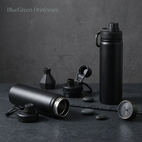 720ml Stainless Steel Sports Bottle with Multi Lids OEM