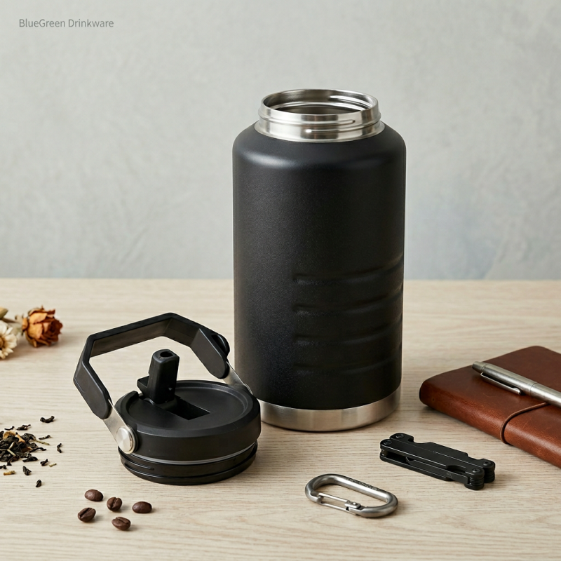 2000ml Stainless Steel Carry Handle Outdoor Flask OEM