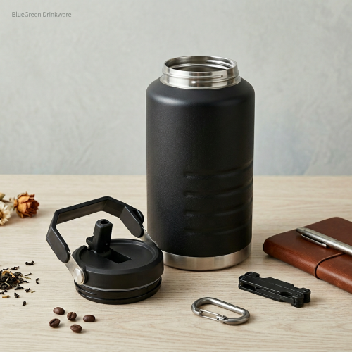 2000ml Stainless Steel Carry Handle Outdoor Flask OEM