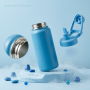 20oz/600ml Multi Lid Stainless Steel Vacuum Flask OEM
