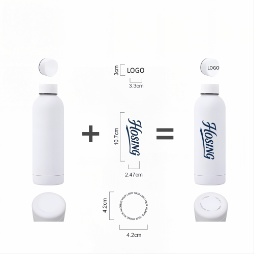 500ml Rounded Small Mouth Stainless Steel Water Bottle