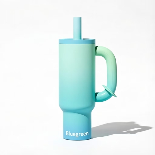 40oz Insulated Tumbler with Handle and Straw Lid