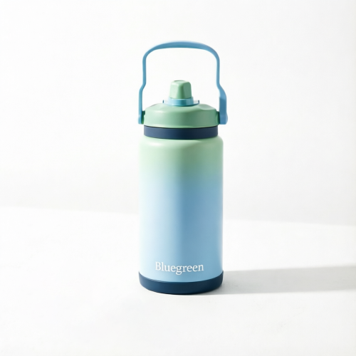 2.8L Leakproof Stainless Steel Water Jug with Dual-Drink Lid