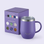 360ml Egg-Shaped Stainless Steel Coffee Cup with Handle