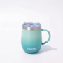 360ml Egg-Shaped Stainless Steel Coffee Cup with Handle