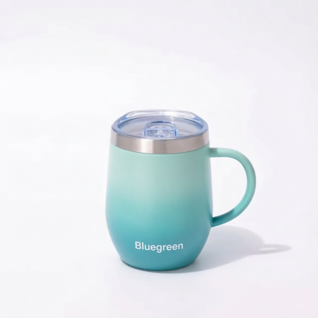 360ml Egg-Shaped Stainless Steel Coffee Cup with Handle 360ml Egg-Shaped Stainless Steel Coffee Cup with Handle