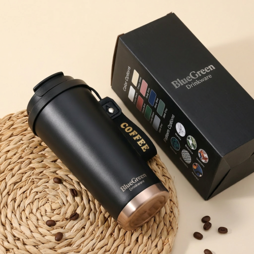 500ml Dual-Spout 304 Stainless Steel Water Bottle OEM