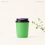 12oz Compact Stainless Steel Travel Coffee Cup | Bluegreen