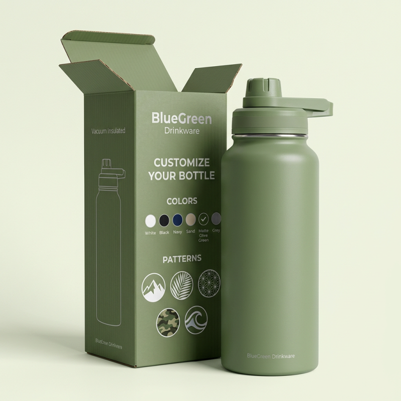 20oz/600ml Multi Lid Stainless Steel Vacuum Flask OEM