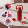600ml 304 Stainless Steel Shaker Bottle with Tea Infuser OEM