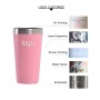 480ml Tapered 304 Stainless Steel Tumbler OEM