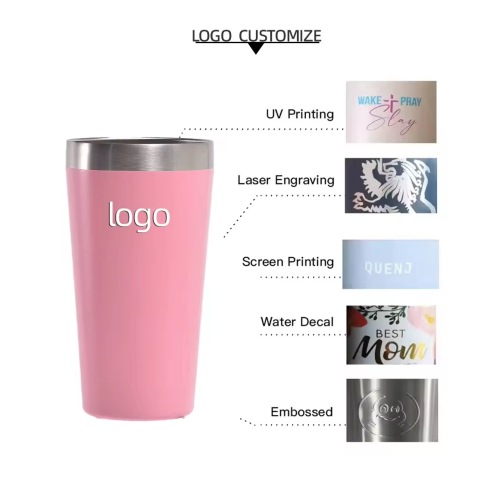 480ml Tapered 304 Stainless Steel Tumbler OEM