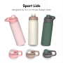 720ml Stainless Steel Sports Bottle with Multi Lids OEM