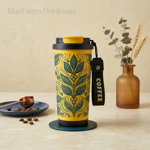 500ml Dual-Spout 304 Stainless Steel Water Bottle OEM