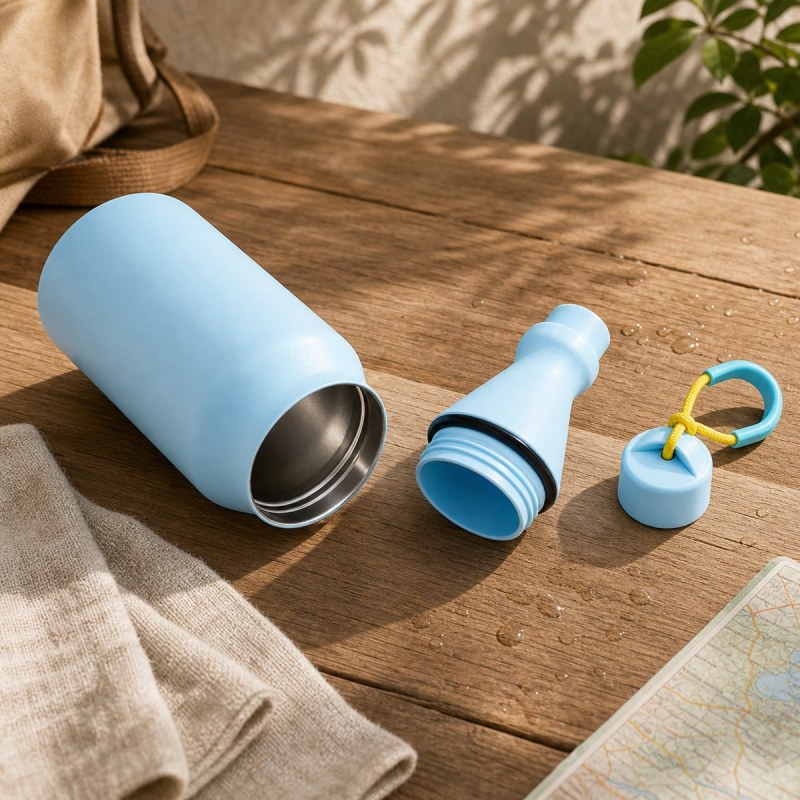 500ml Custom Leakproof Stainless Lanyard Water Bottle OEM