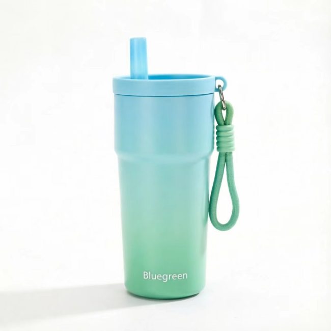 500ml 304 Stainless Straw Tumbler with Wrist Strap OEM 500ml 304 Stainless Straw Tumbler with Wrist Strap OEM