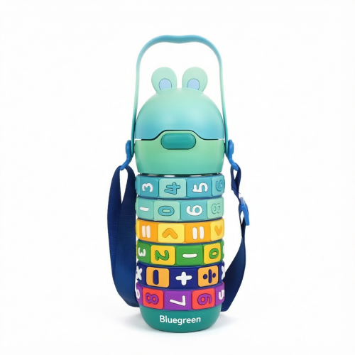420ml Kids Math Game Stainless Steel Water Bottle OEM