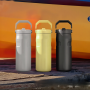 500ml 304 Stainless Steel Leakproof Water Bottle With Carry Handle And Spout Lid