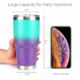 30oz/900ML Car Cup Holder Tumbler With Optional Lids