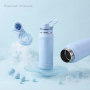 650ml Contoured Stainless Steel Vacuum Water Bottle