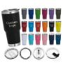 30oz/900ML Car Cup Holder Tumbler With Optional Lids
