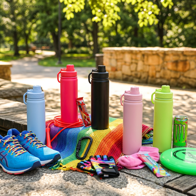 720ml Stainless Steel Sports Bottle with Multi Lids OEM