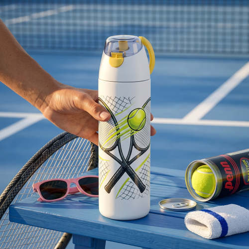 670ml Stainless Steel Vacuum Flask with Dual-Drink Lid
