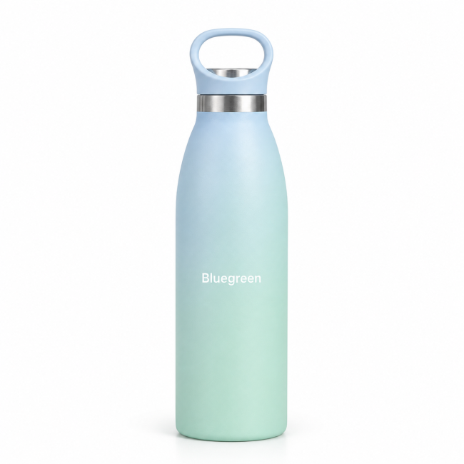 500ml Vacuum Milk Bottle with Carry Loop | Bluegreen 500ml Vacuum Milk Bottle with Carry Loop | Bluegreen