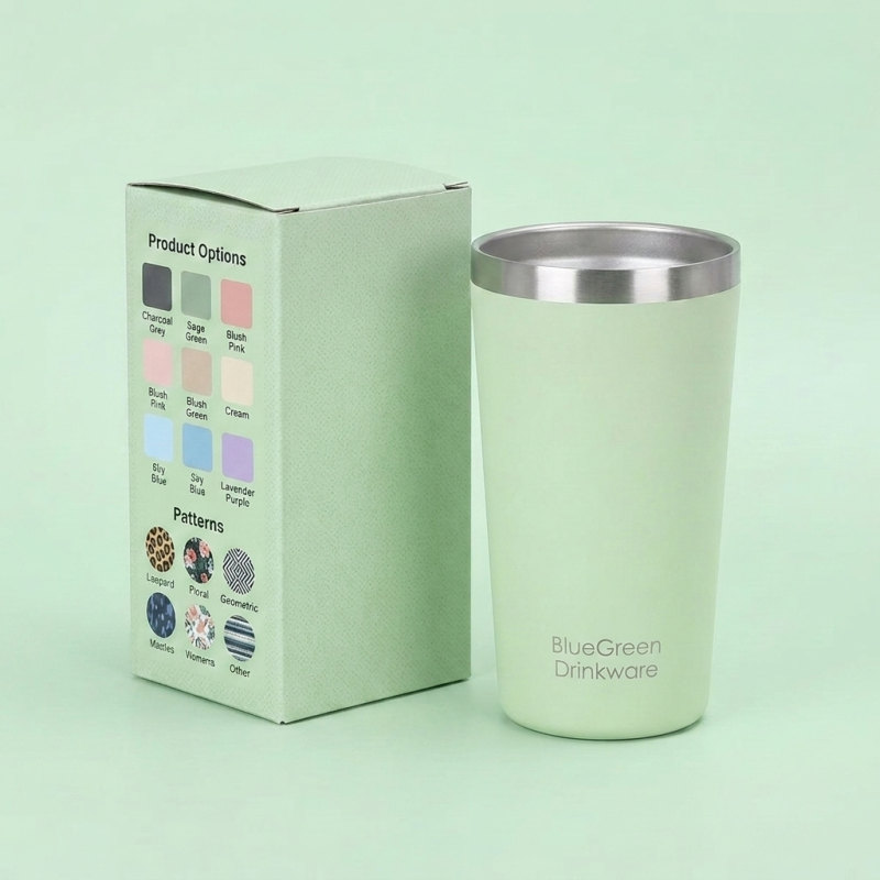 480ml Tapered 304 Stainless Steel Tumbler OEM