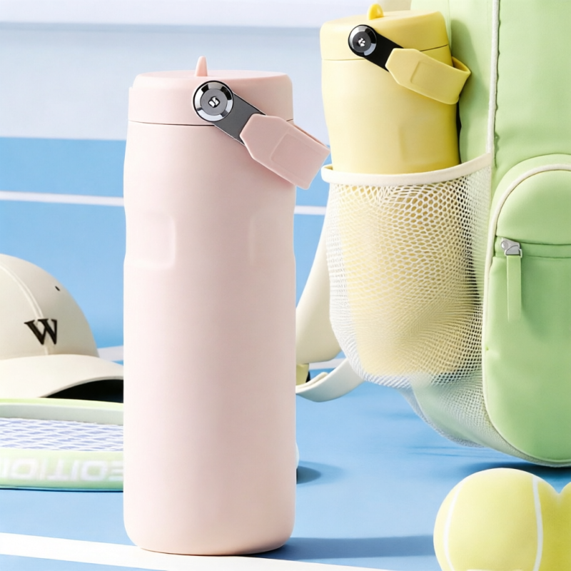 500ml 304 Stainless Steel Leakproof Water Bottle With Carry Handle And Spout Lid